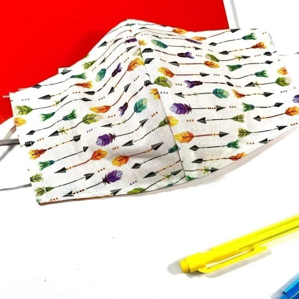 Colorful Arrow face mask with nose wire KIDS